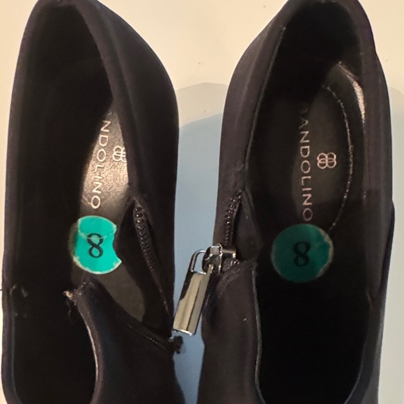 Bandolino Women's Sleek Black High Heel Booties - Picture 2 of 6